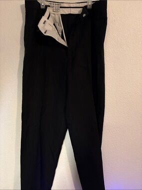 Michael Brandon Black Dress Trousers - Straight Leg